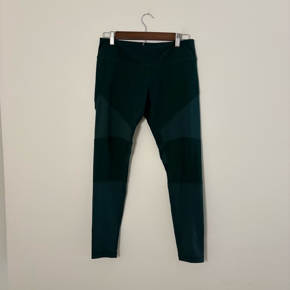 Zella Women’s Medium Green Leggings Comfortable Breathable Sporty Yoga fall